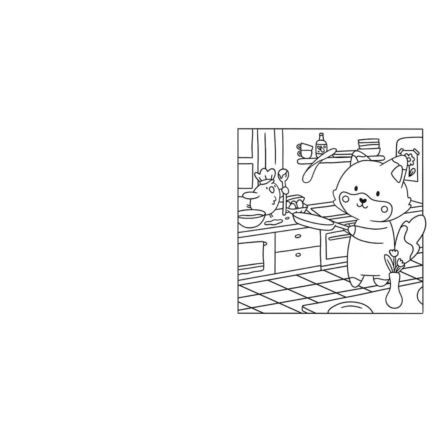 חוברת צביעה קאוואי - אוכלים – תמונה 2