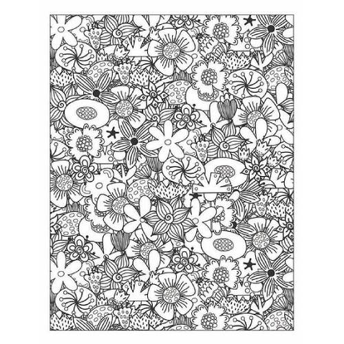 חוברת צביעה פרחי שנות ה 60 ו ה 70 Flower Power – תמונה 3