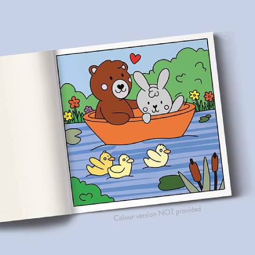 חוברת צביעה - קאוואי - חמודים – תמונה 2