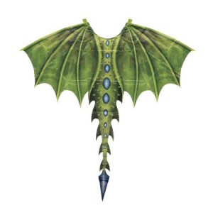 תחפושת 4/6 - כנפי דרקון ירוק + מסיכה Great Pretenders