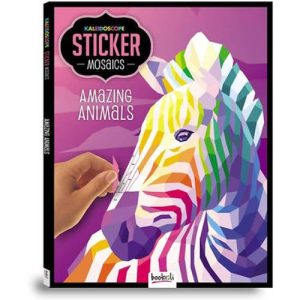 צביעה במדבקות פסיפס - חיות מדהימות