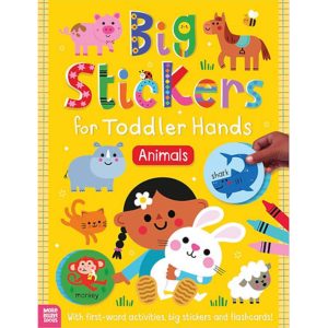 חוברת מדבקות גדולות לפעוטות - חיות Make Believe Ideas