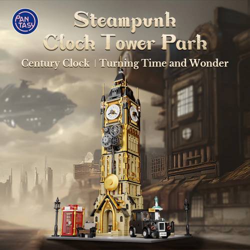 ערכת הרכבה - Steampunk Clock Tower Park - Pantasy – תמונה 2