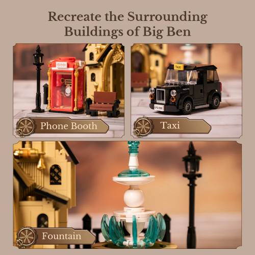 ערכת הרכבה - Steampunk Clock Tower Park - Pantasy – תמונה 5