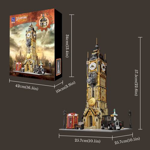 ערכת הרכבה - Steampunk Clock Tower Park - Pantasy – תמונה 6