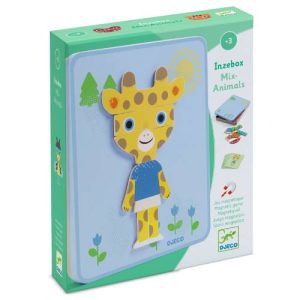 משחק מגנטים - אינ-זה-בוקס חיות משוגעות Djeco