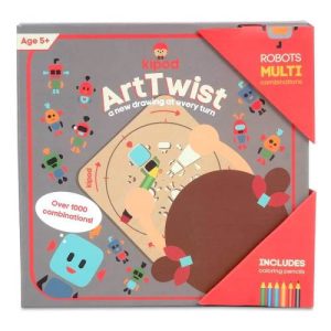 ערכת יצירה - ארטוויסט שבלונות ציור - רובוטים Kipod