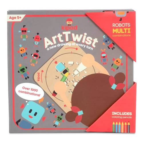 ערכת יצירה - ארטוויסט שבלונות ציור - רובוטים Kipod
