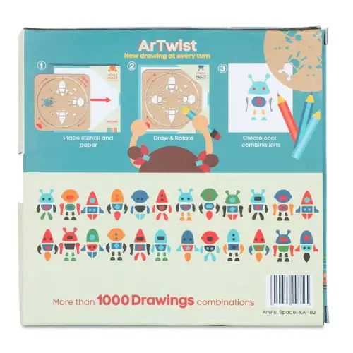 ערכת יצירה - ארטוויסט שבלונות ציור - חלל Kipod – תמונה 3