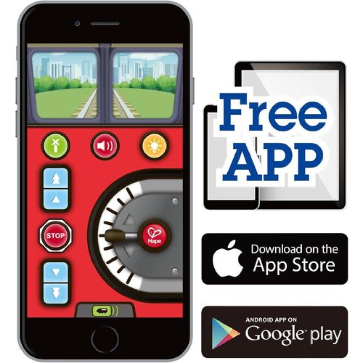 קטר עם שלט רחוק Hape – תמונה 2