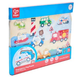 פאזל צורות - כלי תחבורה הצלה Hape