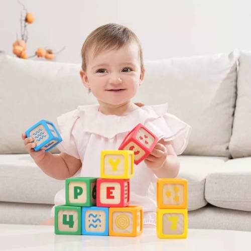 קוביות עץ וסיליקון Hape – תמונה 2