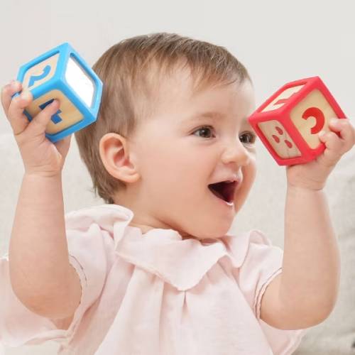 קוביות עץ וסיליקון Hape – תמונה 3