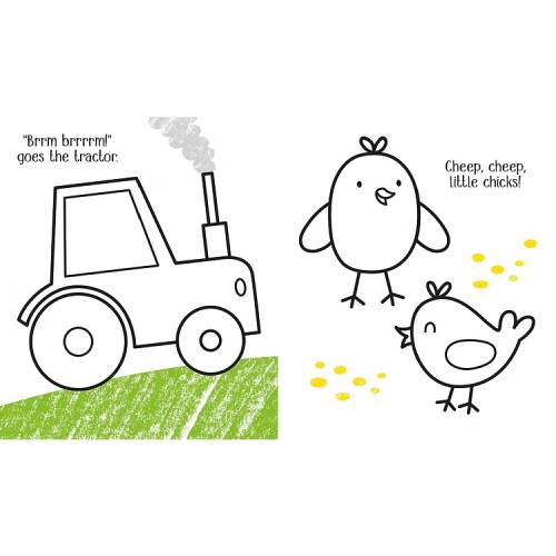 חוברת צביעה ראשונה - חווה Usborne – תמונה 4
