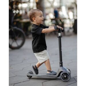 סקוטי - קורקינט לילדים - שחור גליטר מיננה