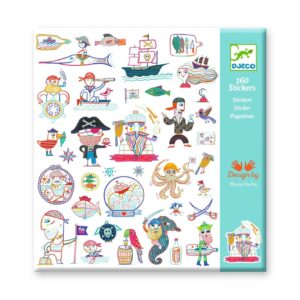 160 מדבקות - התקפת הפיראטים Djeco