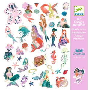 160 מדבקות - בנות הים הנוצצות Djeco