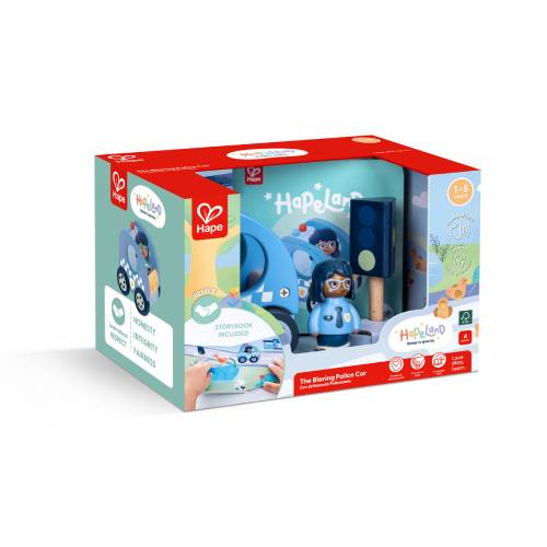 ניידת משטרה עם סירנה Hape – תמונה 3