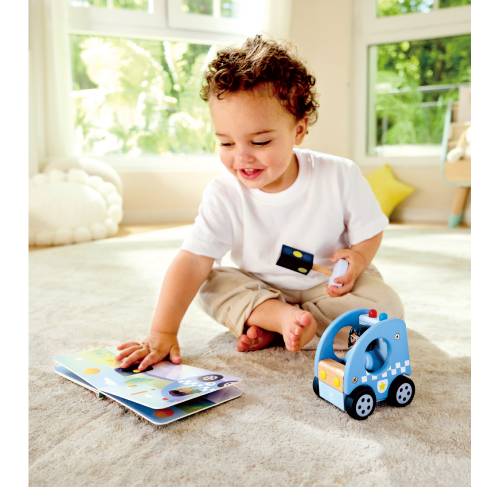 ניידת משטרה עם סירנה Hape – תמונה 5