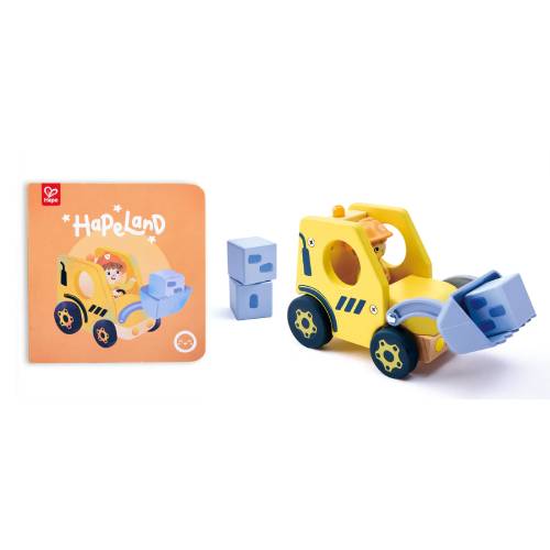 דחפור בנייה עם צלילים Hape – תמונה 4