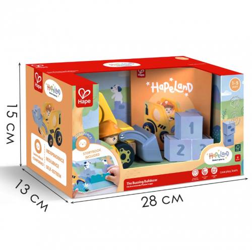דחפור בנייה עם צלילים Hape – תמונה 3