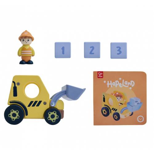 דחפור בנייה עם צלילים Hape – תמונה 2
