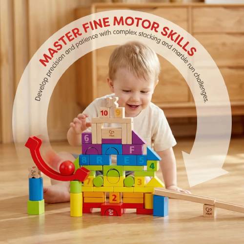 קוביות הרכבה מותאמות גיל Hape – תמונה 3
