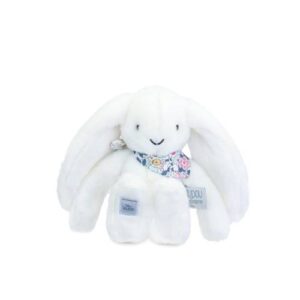 בובת ארנב פרחים לבן 35 ס"מ DOUDOU