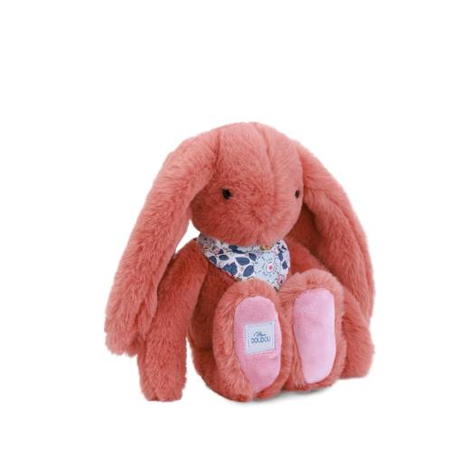 בובת ארנב פרחים קורל 35 ס"מ DOUDOU – תמונה 3