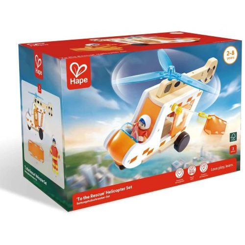סט הליקופטר חילוץ Hape – תמונה 2