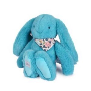 בובת ארנב פרחים טורקיז 35 ס"מ DOUDOU