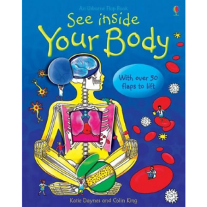 ספר כיסויים - לומדים על גוף האדם Usborne