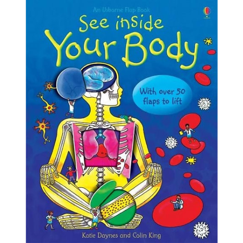 ספר כיסויים - לומדים על גוף האדם Usborne