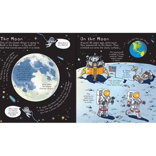 ספר כיסויים - חלל Usborne – תמונה 2
