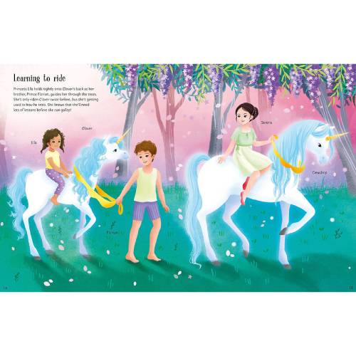 חוברת הלבשה מדבקות - נסיכות חדי קרן Usborne – תמונה 5