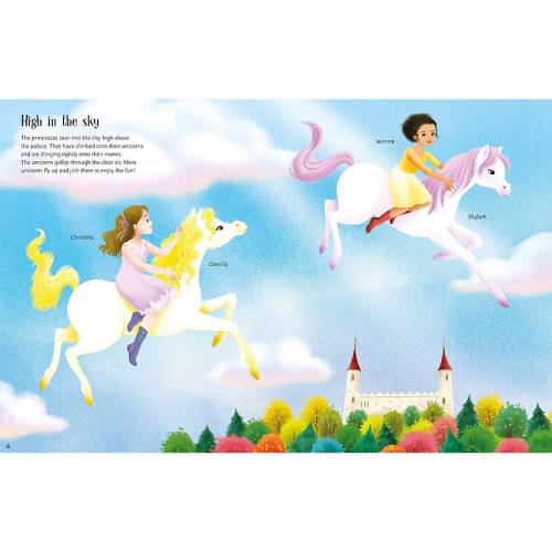 חוברת הלבשה מדבקות - נסיכות חדי קרן Usborne – תמונה 6
