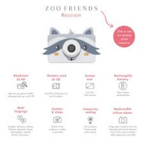 מצלמה - דביבון Zoo Friends – תמונה 2