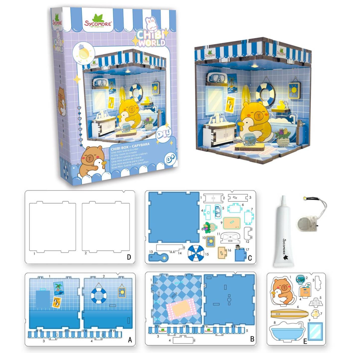 בניית חדר מניאטורי - קפיברה CHIBI BOX – תמונה 3
