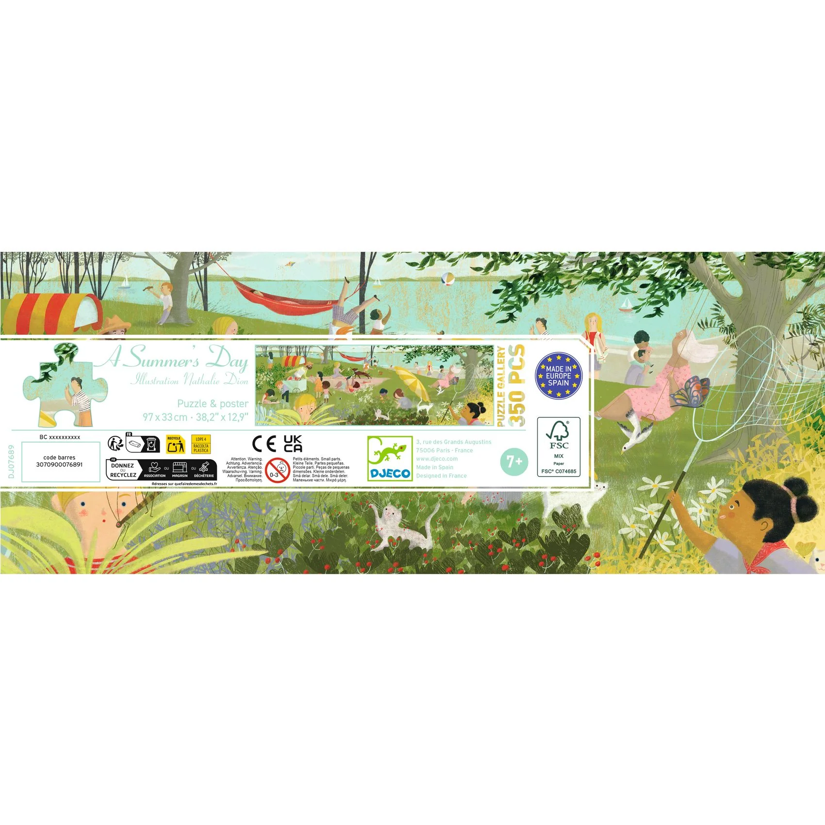 פאזל גלריה - 350 חלקים - בילוי קייצי Djeco – תמונה 2