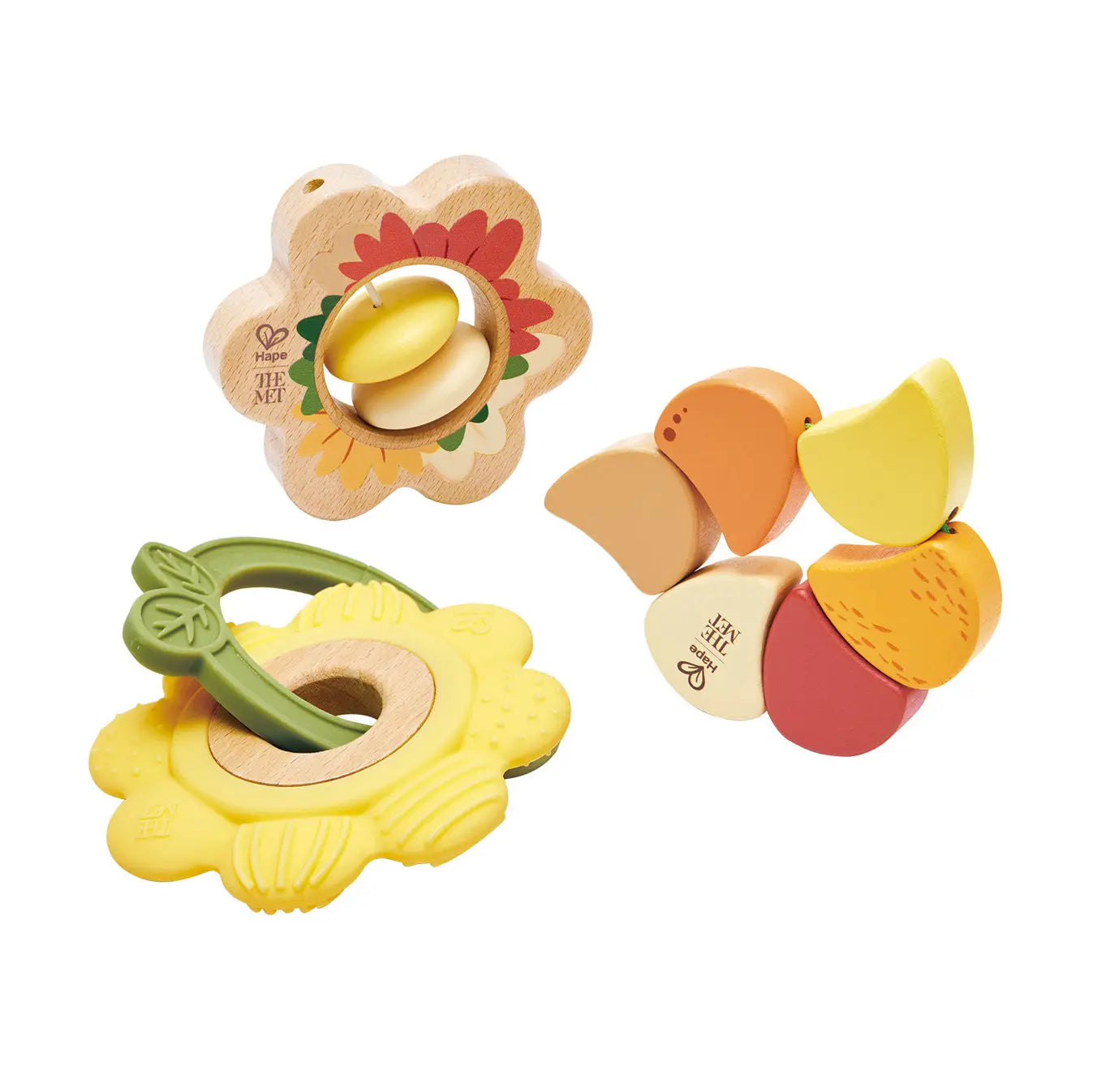 שלישיית רעשני פרחים מעוצבים Hape – תמונה 2