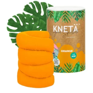 בצק משחק טבעוני - צנצנת 1 קג בצבע כתום KNETA