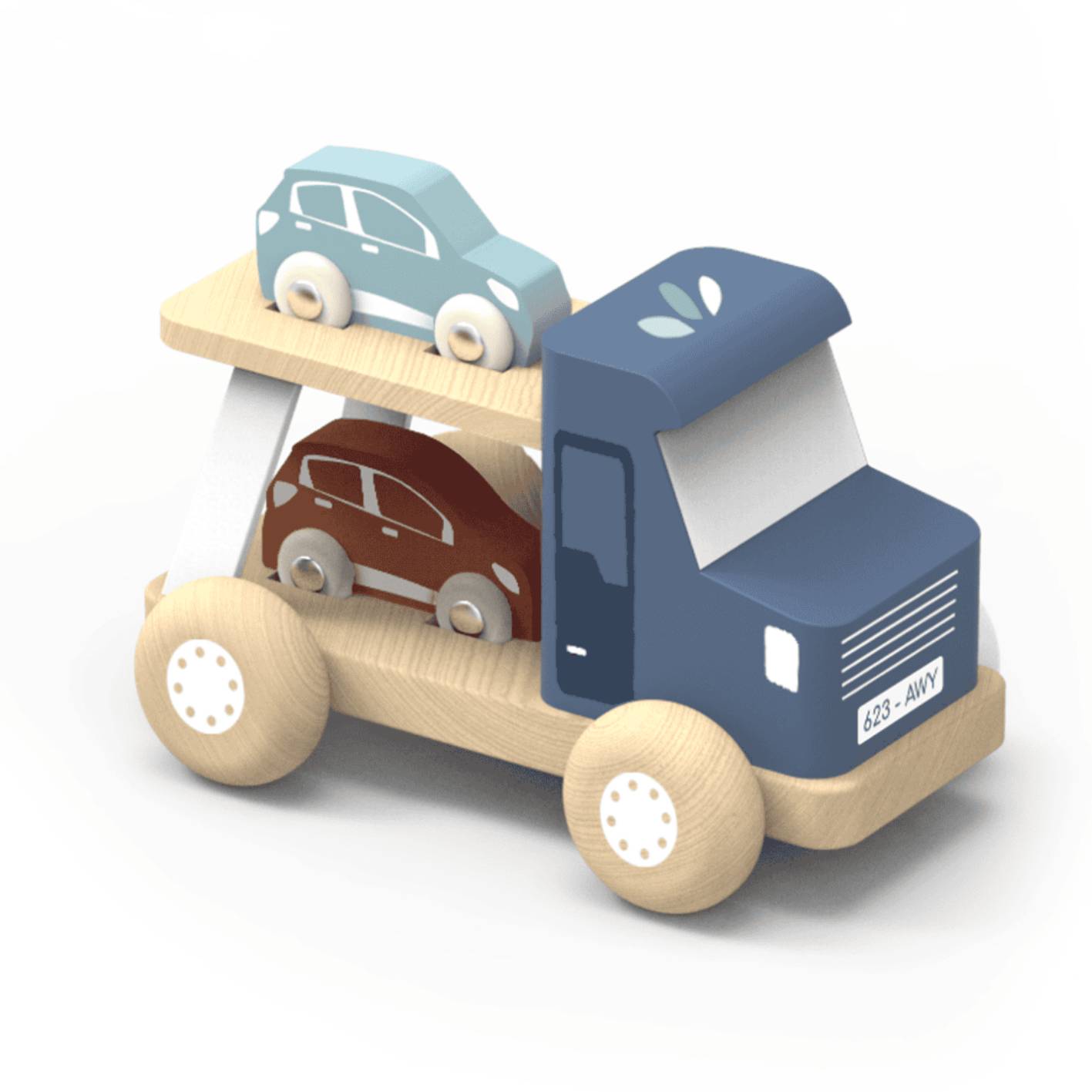 מכונית מובילה מעץ Speedy Monkey – תמונה 3