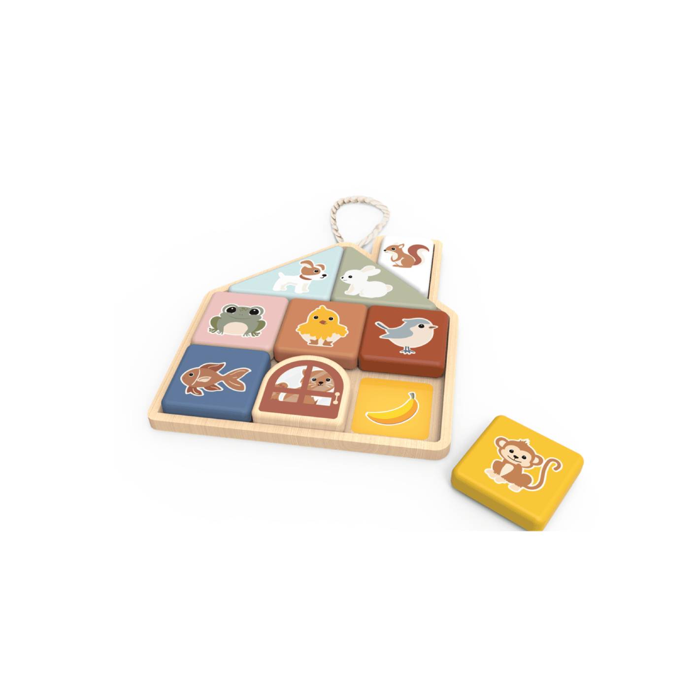 פאזל גילוי מגנטי מעץ Speedy Monkey – תמונה 2